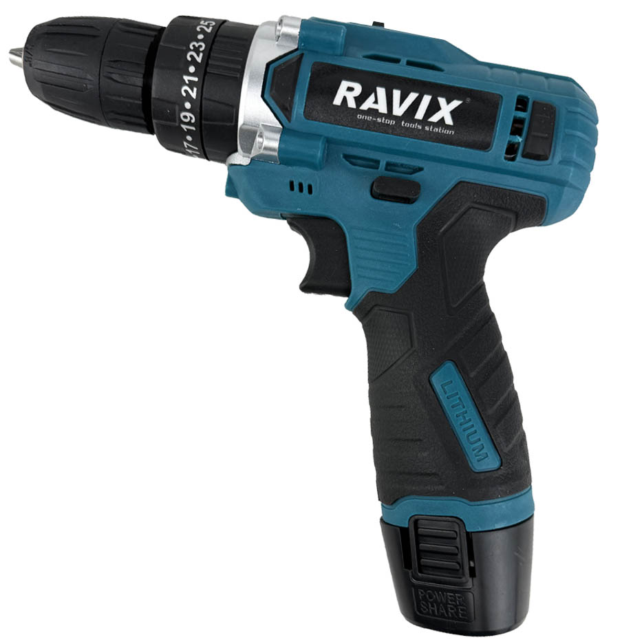 دریل شارژی 12 ولت تک باتری راویکس مدل RX-1235
