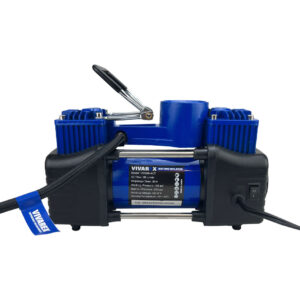 کمپرسور فندکی 2 سیلندر برند ویوارکس Vivarex مدل VR1206-ACT | پمپ باد قدرتمند خودرو با عملکرد سریع