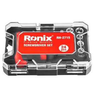 مجموعه 24 عددی بیت و بکس رونیکس Ronix RH 2715 مجموعه‌ای کاربردی برای تعمیرات دقیق
